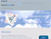 Tablet Screenshot of estheticdentallabo.be